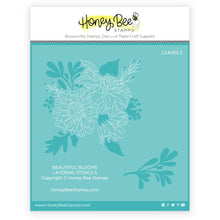 Beautiful Blooms - Set of 4 Coordinating Stencils - Honey Bee Stamps