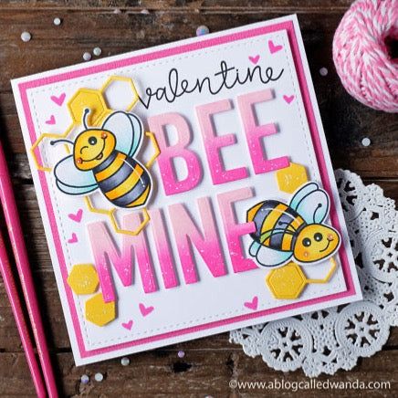 Bee Bold Alphabet - Honey Cuts - Honey Bee Stamps