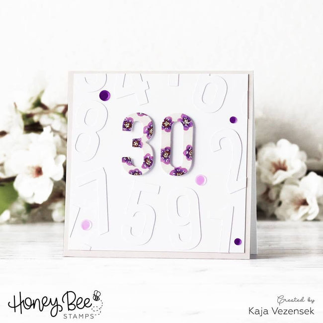 Bee Bold Numeric - Honey Cuts - Honey Bee Stamps