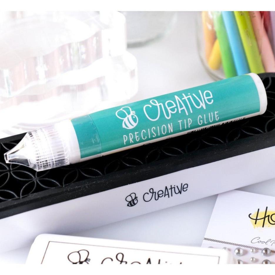 Bee Creative Easy Squeeze Precision Tip Glue - Dries Clear - Freeze and Thaw Safe! - Honey Bee Stamps