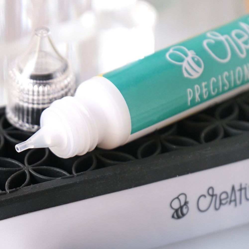 Bee Creative Easy Squeeze Precision Tip Glue - Dries Clear - Freeze and Thaw Safe! - Honey Bee Stamps