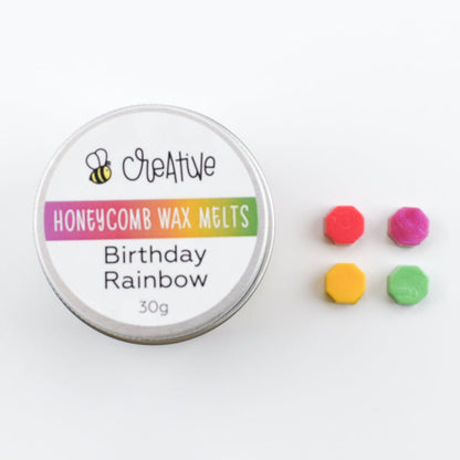 Bee Creative Honeycomb Wax Melts - Birthday Rainbow - Honey Bee Stamps