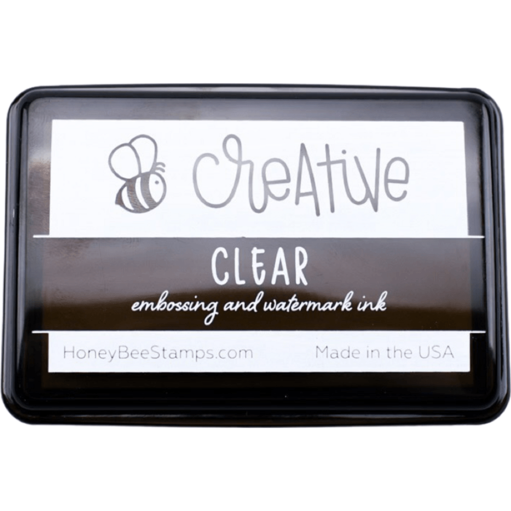 Bee Creative Ink Pad - Clear Embossing And Watermark Ink - Honey Bee Stamps