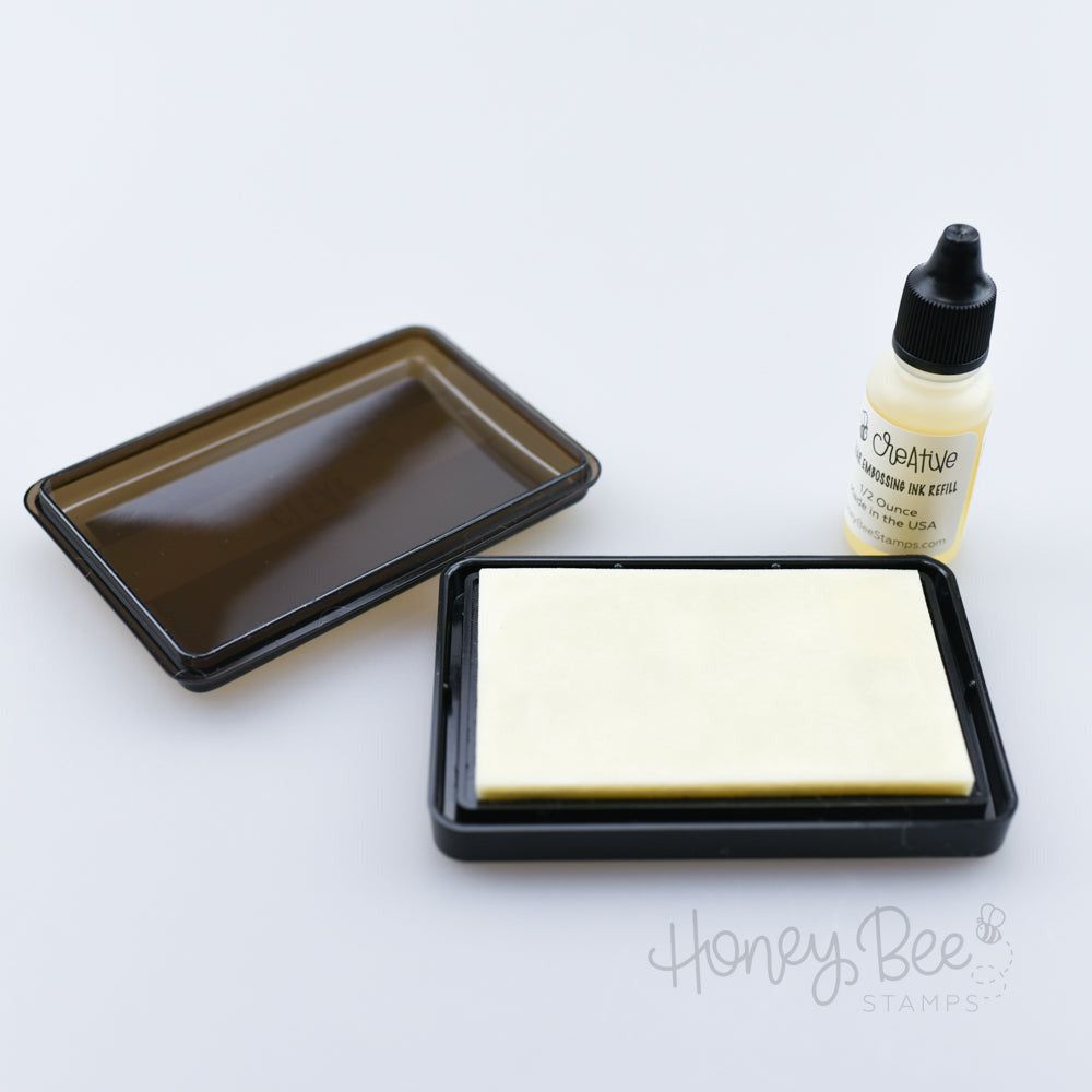 Bee Creative Ink Pad - Clear Embossing And Watermark Ink - Honey Bee Stamps