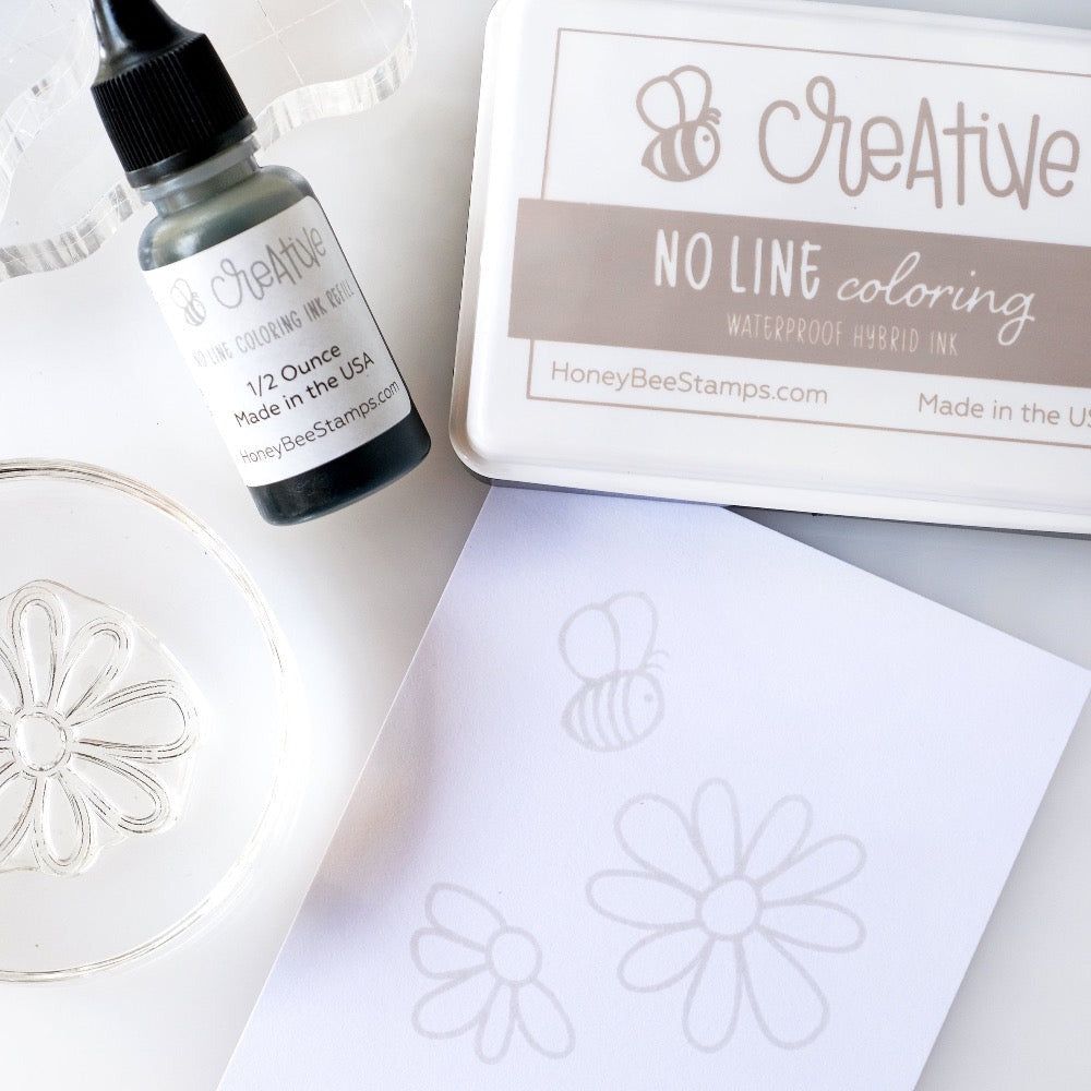 Bee Creative Ink Pad - No Line Coloring - Honey Bee Stamps