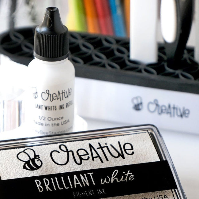 Bee Creative Ink Refill - Brilliant White - Honey Bee Stamps