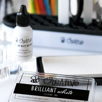 Bee Creative Ink Refill - Brilliant White - Honey Bee Stamps