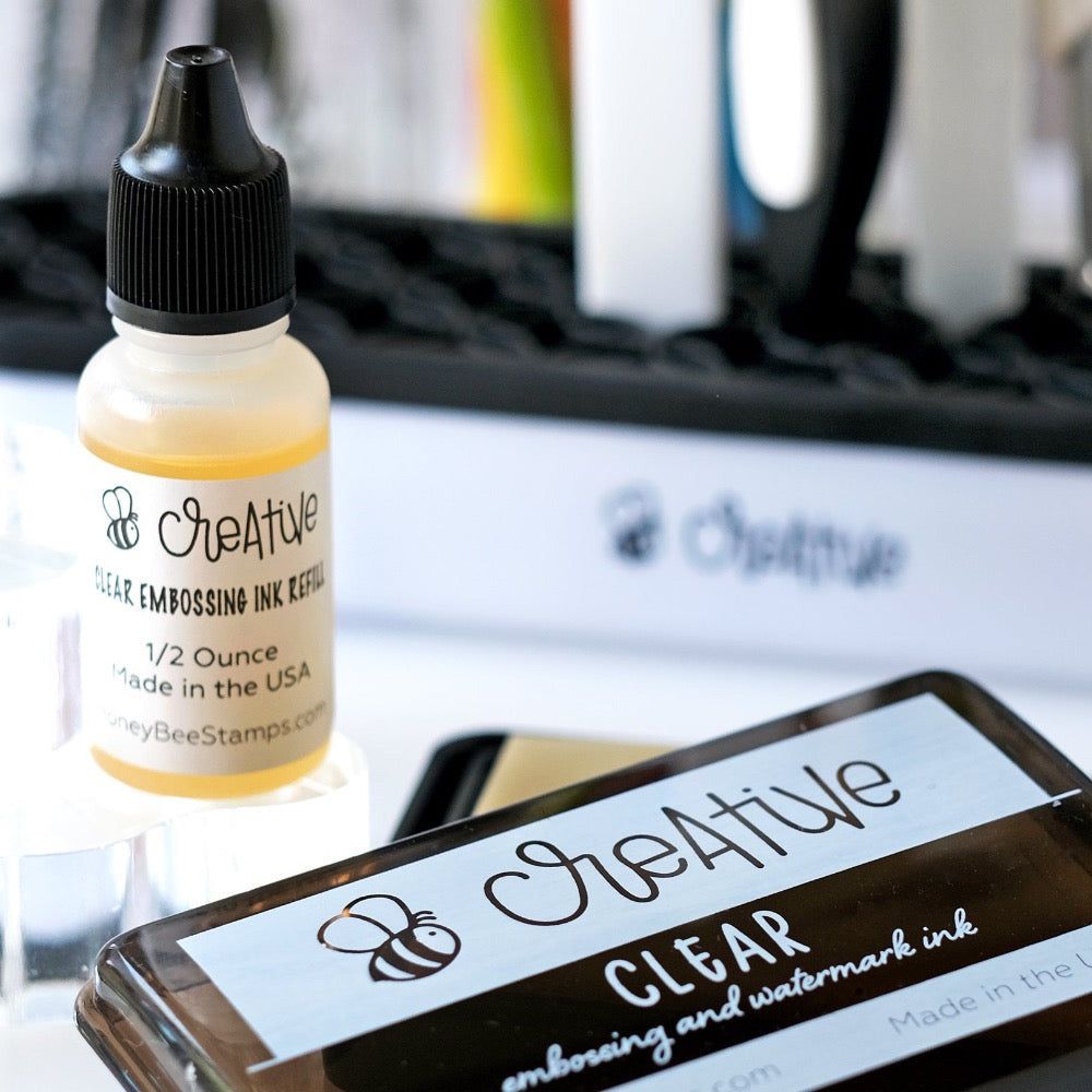 Bee Creative Ink Refill - Clear Embossing Ink - Honey Bee Stamps