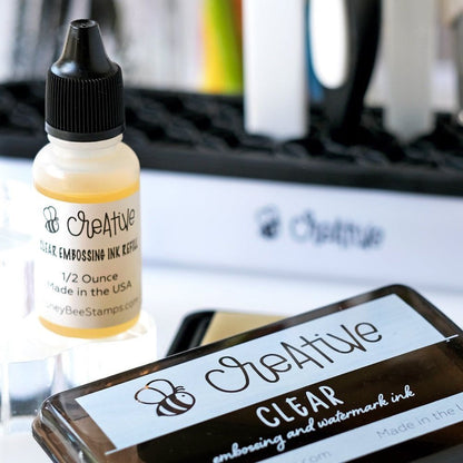 Bee Creative Ink Refill - Clear Embossing Ink - Honey Bee Stamps