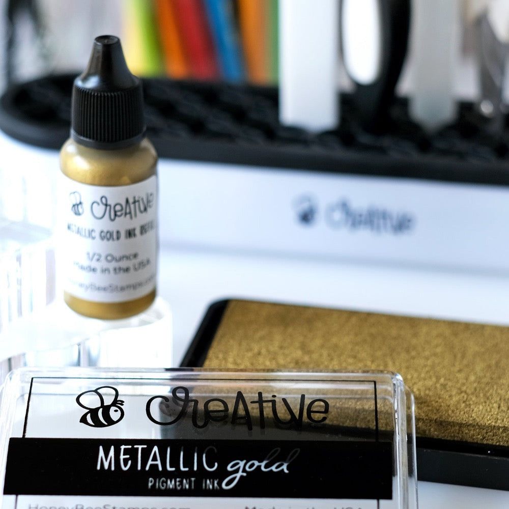 Bee Creative Ink Refill - Metallic Gold - Honey Bee Stamps