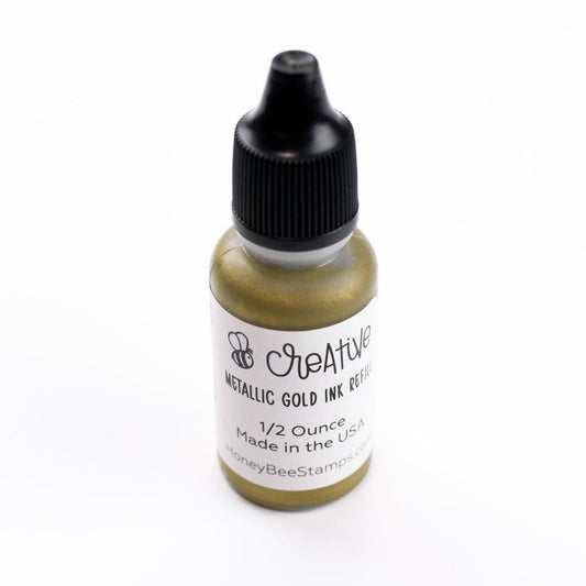 Bee Creative Ink Refill - Metallic Gold - Honey Bee Stamps