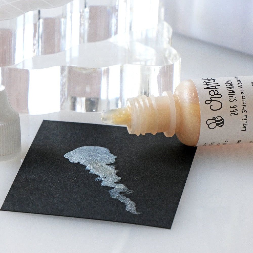 Bee Creative Liquid Shimmer Watercolor - Bee Shimmery - Honey Bee Stamps
