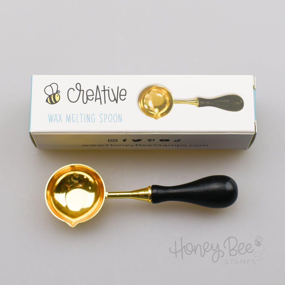 Bee Creative - Wax Melting Spoon for Creating Wax Seals - Honey Bee Stamps