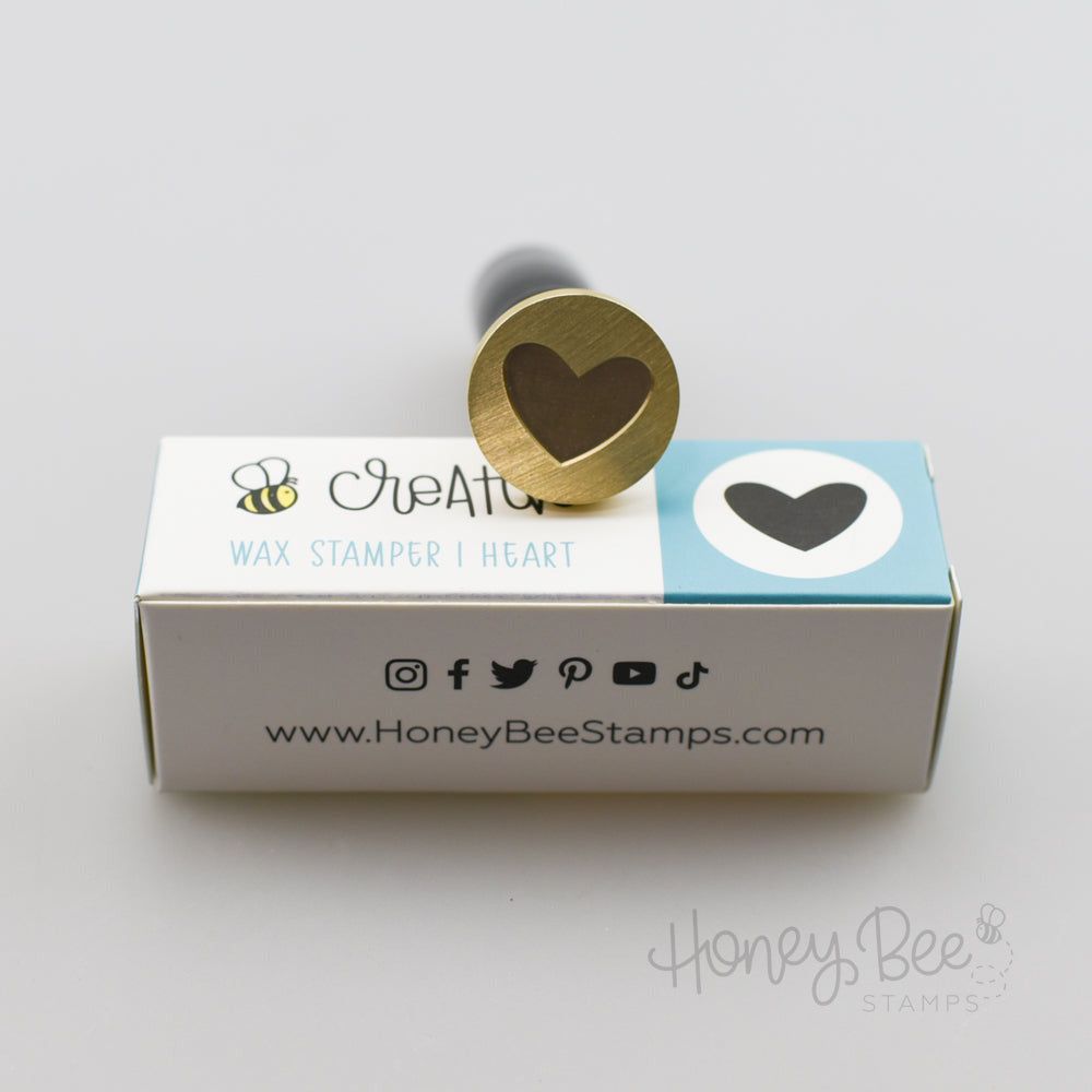 Bee Creative Wax Stamper - Heart - Honey Bee Stamps