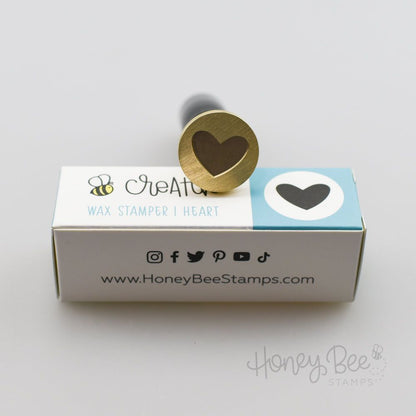 Bee Creative Wax Stamper - Heart - Honey Bee Stamps