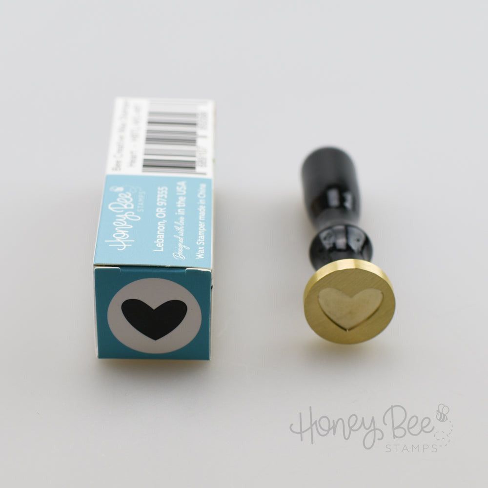 Bee Creative Wax Stamper - Heart - Honey Bee Stamps