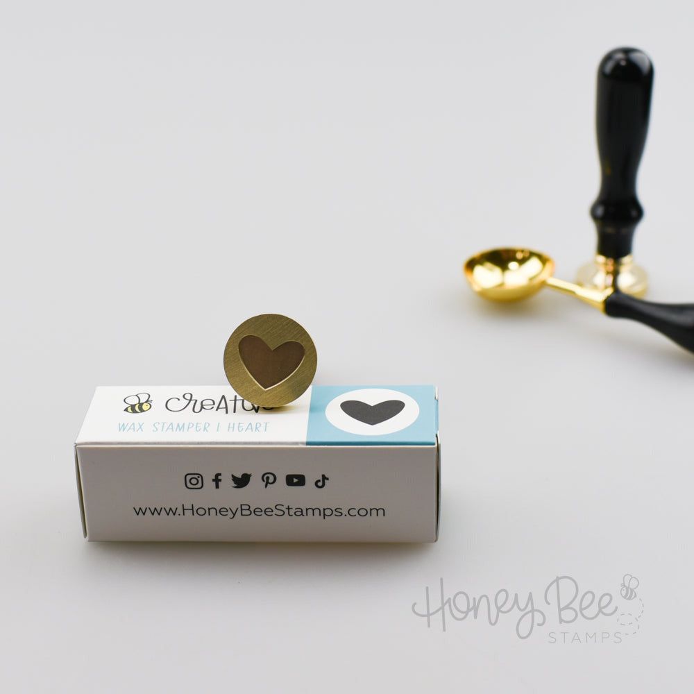 Bee Creative Wax Stamper - Heart - Honey Bee Stamps