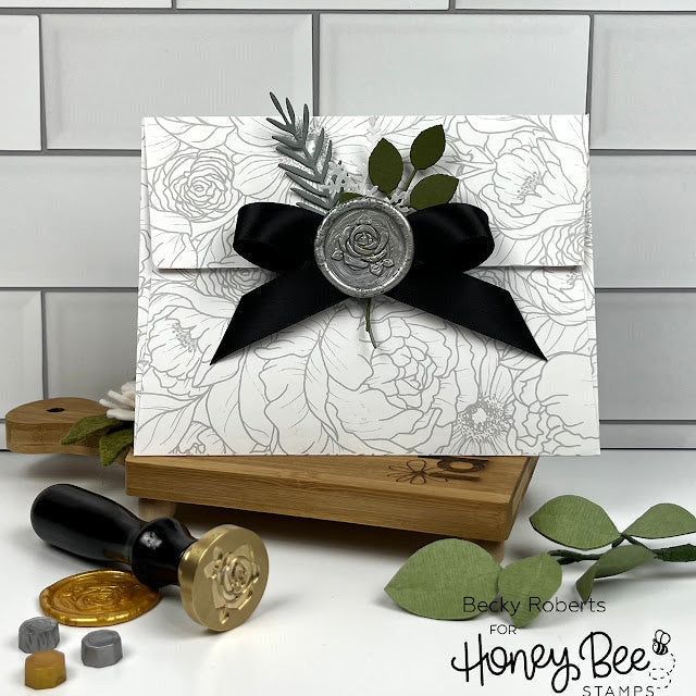 Bee Creative Wax Stamper - Rose - Honey Bee Stamps