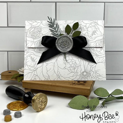 Bee Creative Wax Stamper - Rose - Honey Bee Stamps