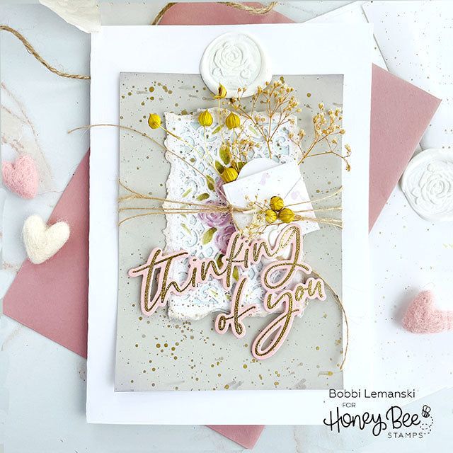 Bee Creative Wax Stamper - Rose - Honey Bee Stamps