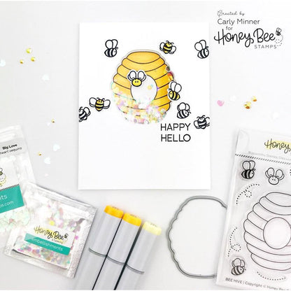 Bee Hive - 3x4 Photopolymer Stamp Set - Honey Bee Stamps