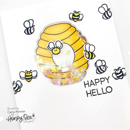Bee Hive - 3x4 Photopolymer Stamp Set - Honey Bee Stamps