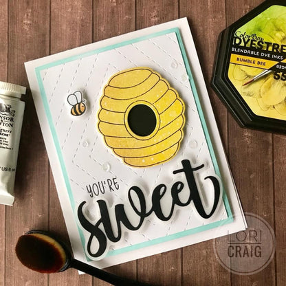 Bee Hive - 3x4 Photopolymer Stamp Set - Honey Bee Stamps