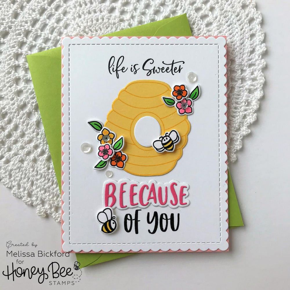 Bee Hive - Honey Cuts - Coordinating Dies - Honey Bee Stamps