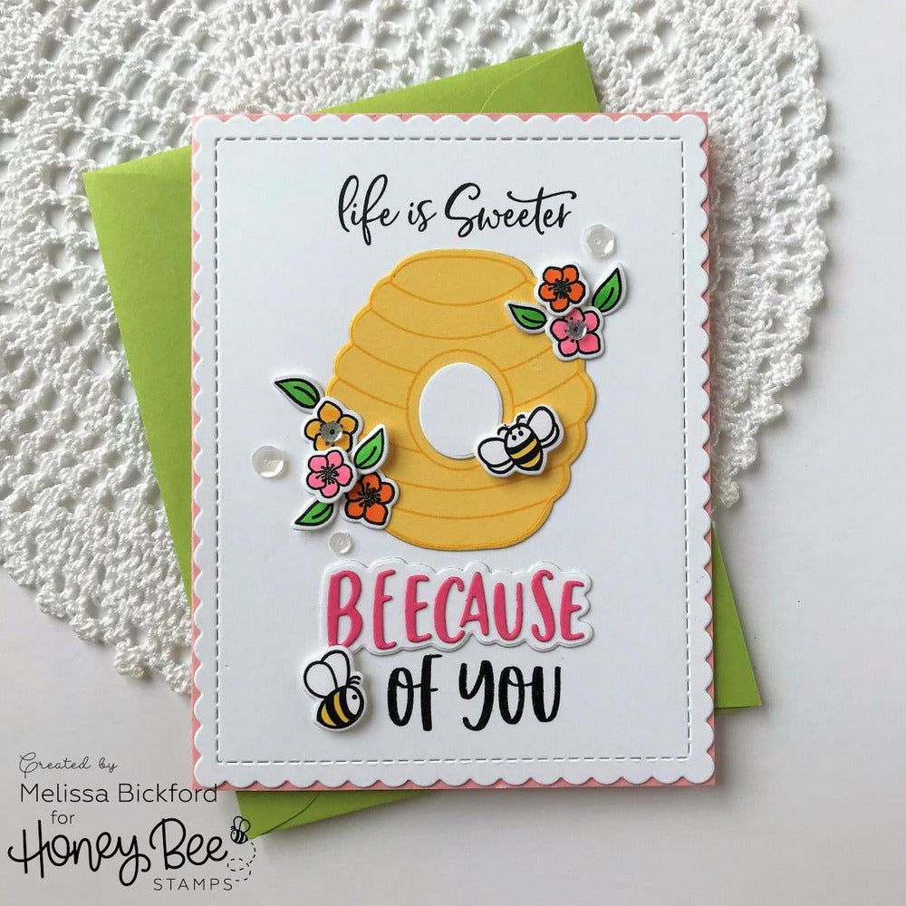 Bee Hive - Honey Cuts - Honey Bee Stamps