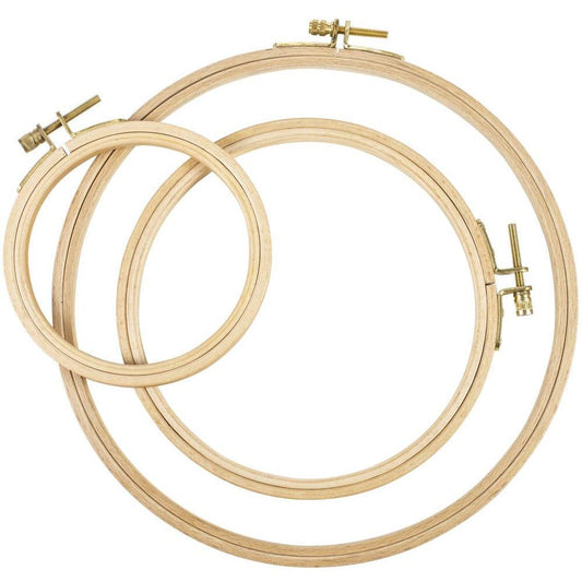 Beechwood Embroidery Hoop Set 3/Pkg by Frank A. Edmunds - Honey Bee Stamps