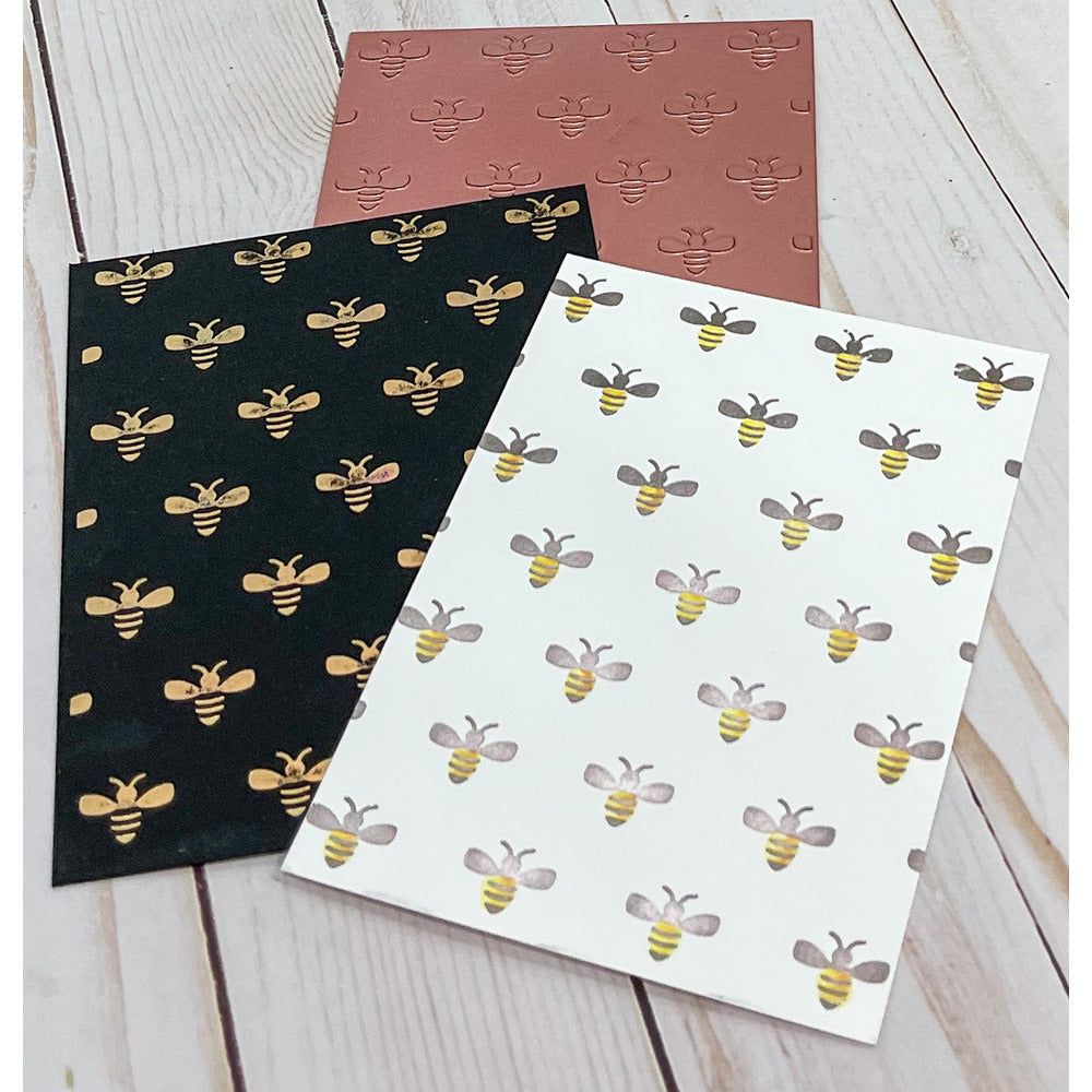 Bees A2 - Hot Foil and Letter Press Plate - Retiring - Honey Bee Stamps