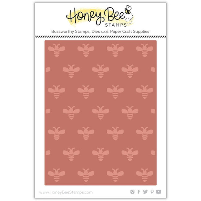 Bees A2 - Hot Foil Plate - Honey Bee Stamps