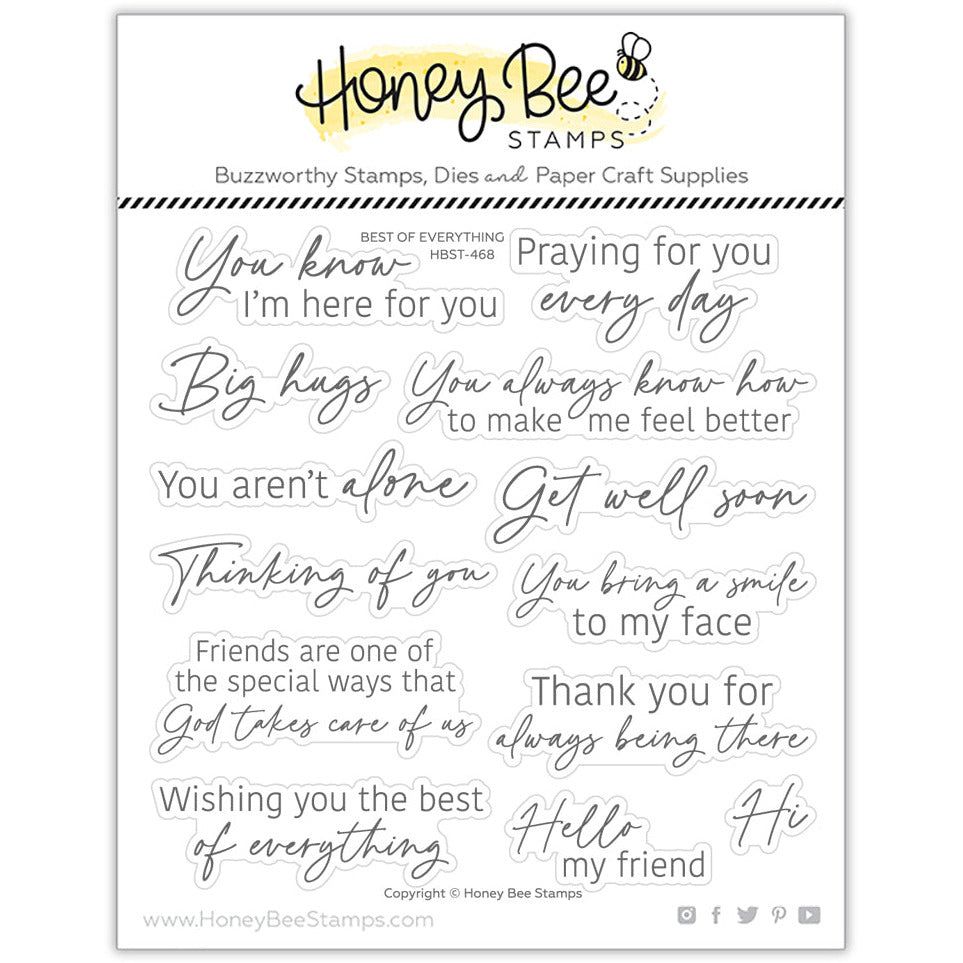Best Of Everything - 6x6 Photopolymer Stamp Set - Honey Bee Stamps