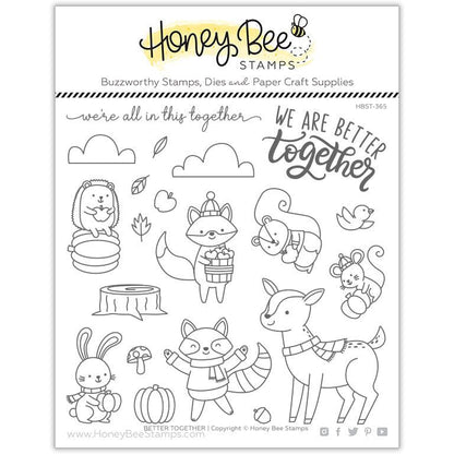 Better Together - 6x6 Photopolymer Stamp Set - Retiring - Honey Bee Stamps