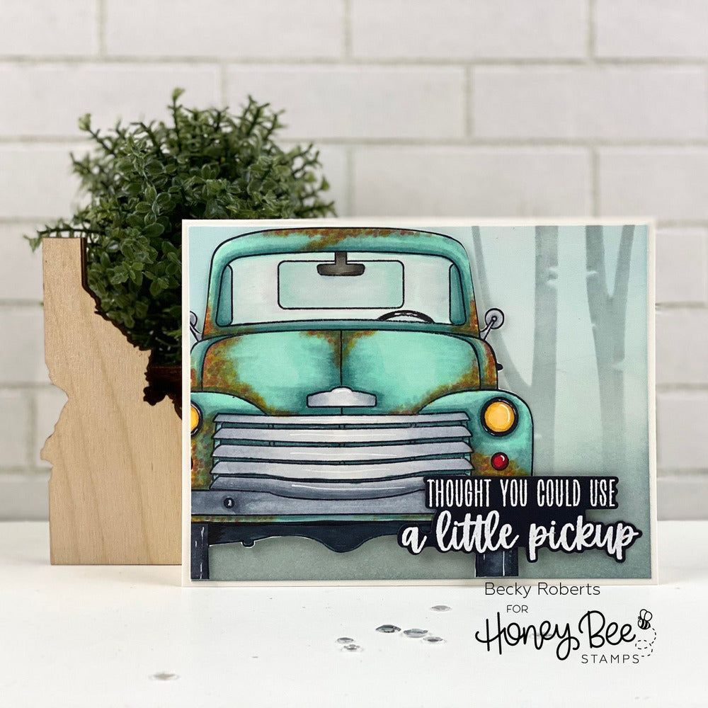 Big Pickup Cab - 6x6 Stamp Set - Honey Bee Stamps