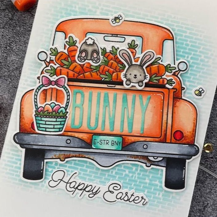 Big Pickup Tailgate - 6x6 Photopolymer Stamp Set - Honey Bee Stamps