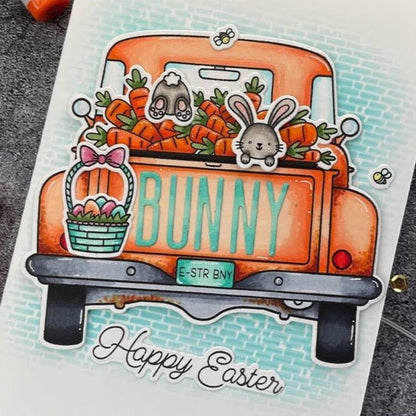 Big Pickup Tailgate - 6x6 Photopolymer Stamp Set - Honey Bee Stamps