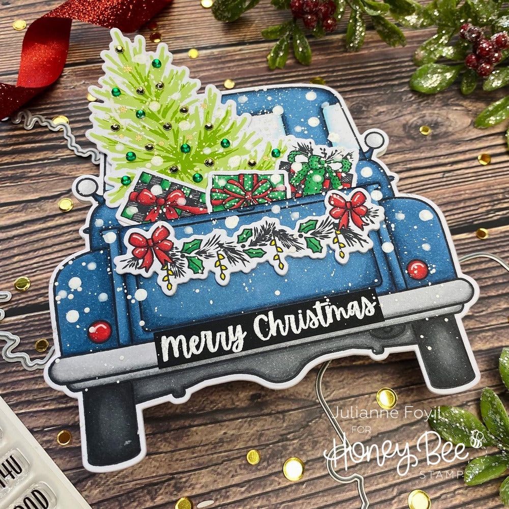 Big Pickup Tailgate - Honey Cuts - Coordinating Dies - Honey Bee Stamps