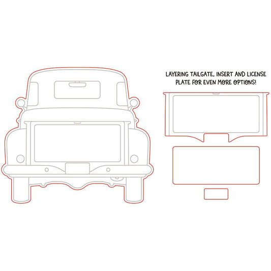 Big Pickup Tailgate - Honey Cuts - Coordinating Dies - Honey Bee Stamps
