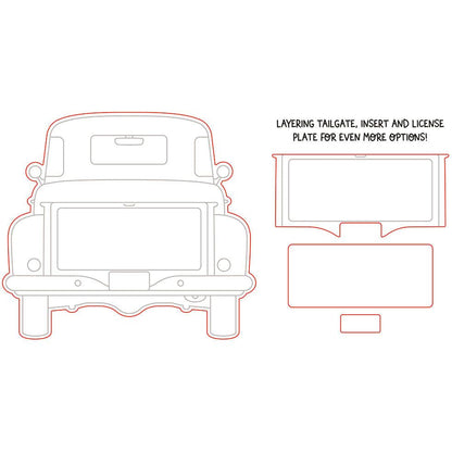 Big Pickup Tailgate - Honey Cuts - Coordinating Dies - Honey Bee Stamps