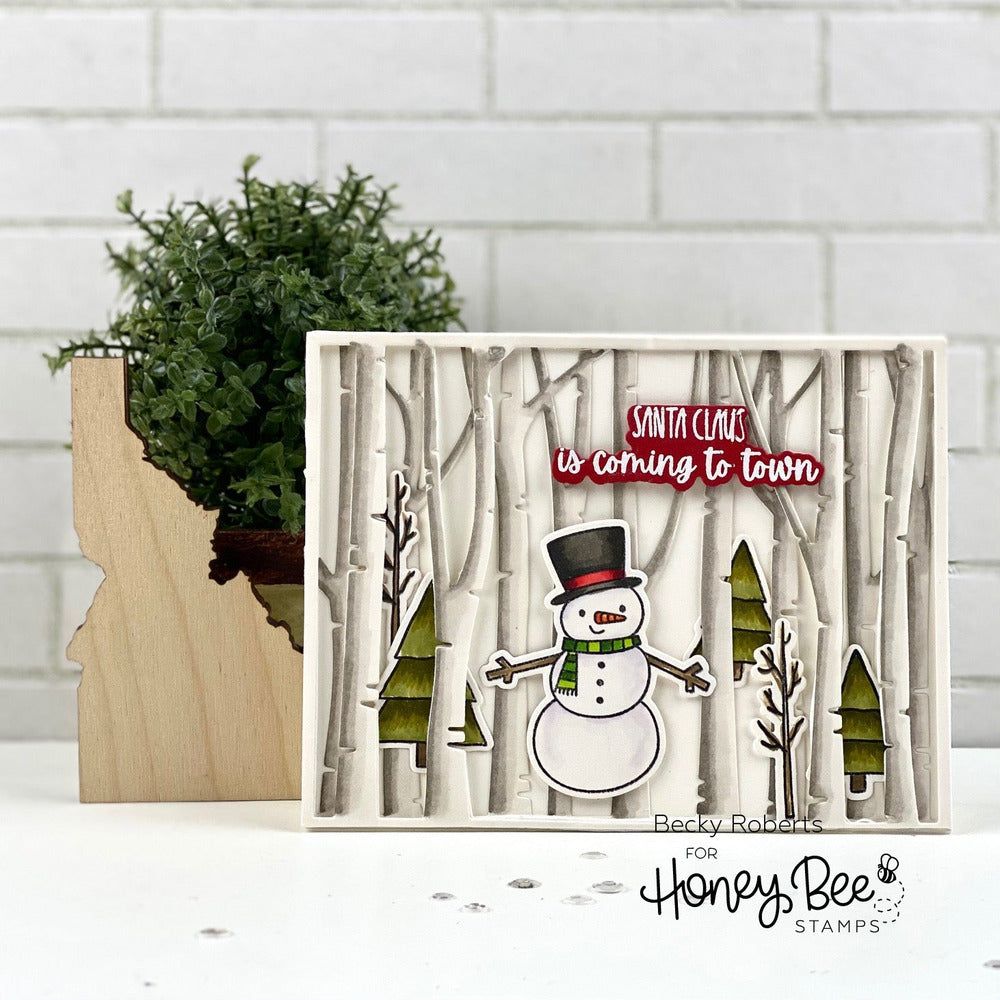 Birch A2 Cover Plate Top - Honey Cuts - Stand - Alone Dies - Retiring - Honey Bee Stamps