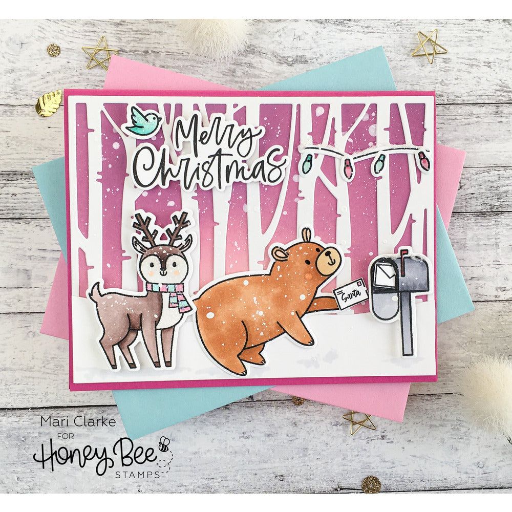 Birch A2 Cover Plate Top - Honey Cuts - Stand - Alone Dies - Retiring - Honey Bee Stamps