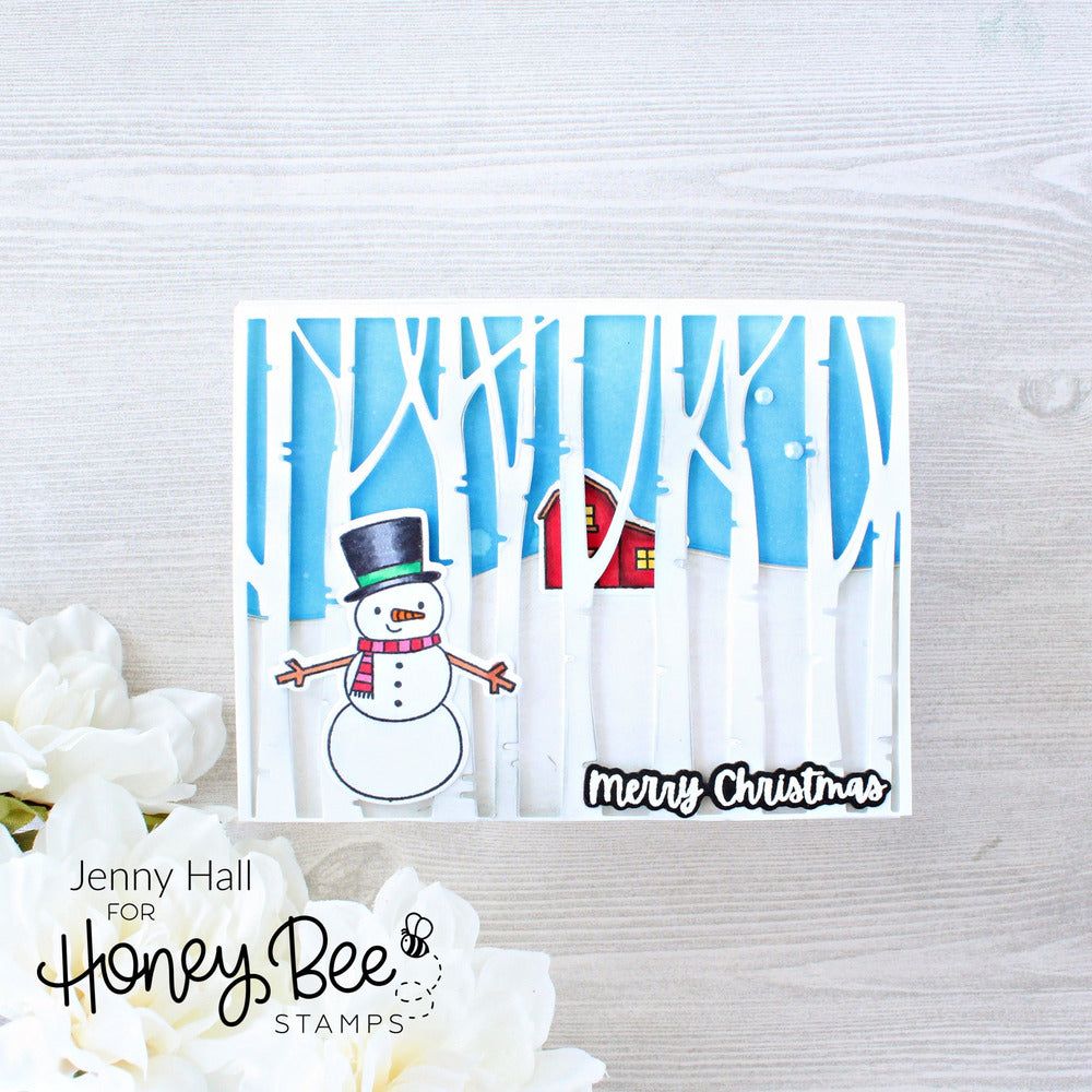 Birch A2 Cover Plate Top - Honey Cuts - Stand - Alone Dies - Retiring - Honey Bee Stamps