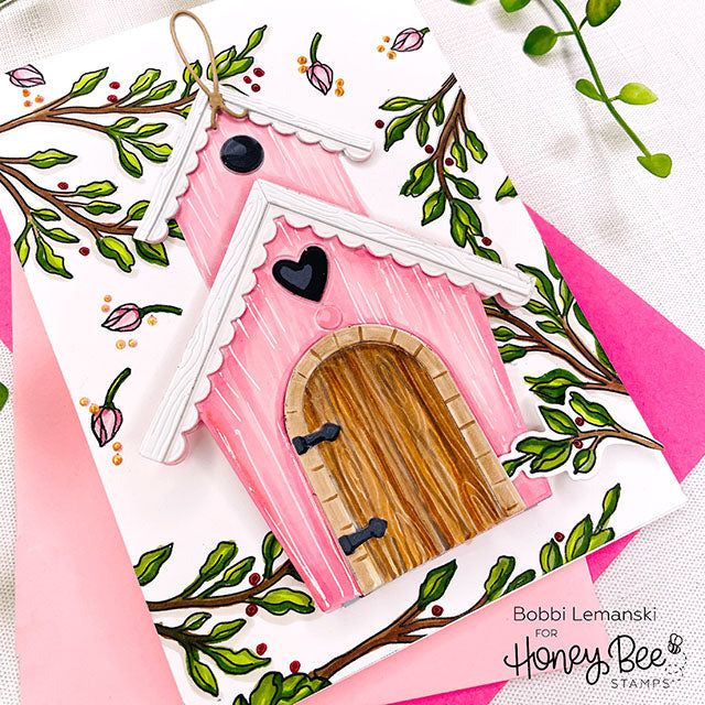 Bird House A2 Card Base - Honey Cuts - Honey Bee Stamps