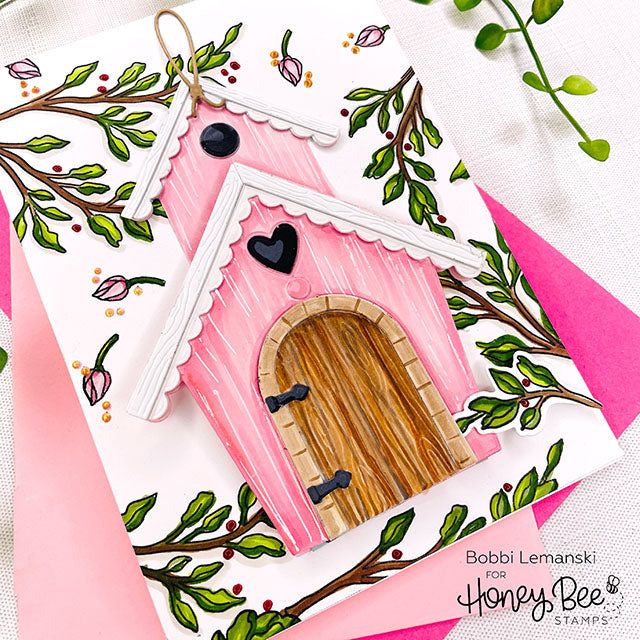 Bird House A2 Card Base - Honey Cuts - Stand - Alone Dies - Honey Bee Stamps