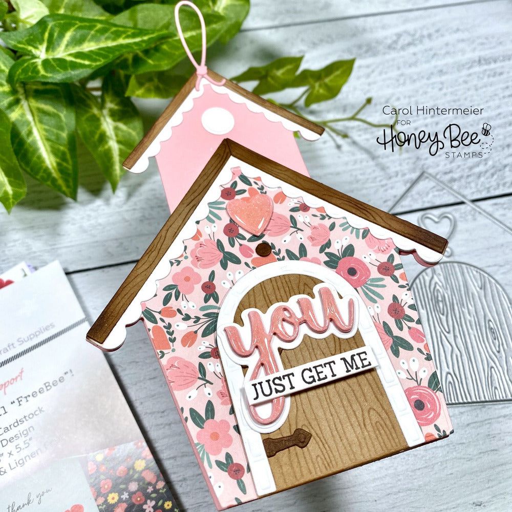 Bird House A2 Card Base - Honey Cuts - Stand - Alone Dies - Honey Bee Stamps