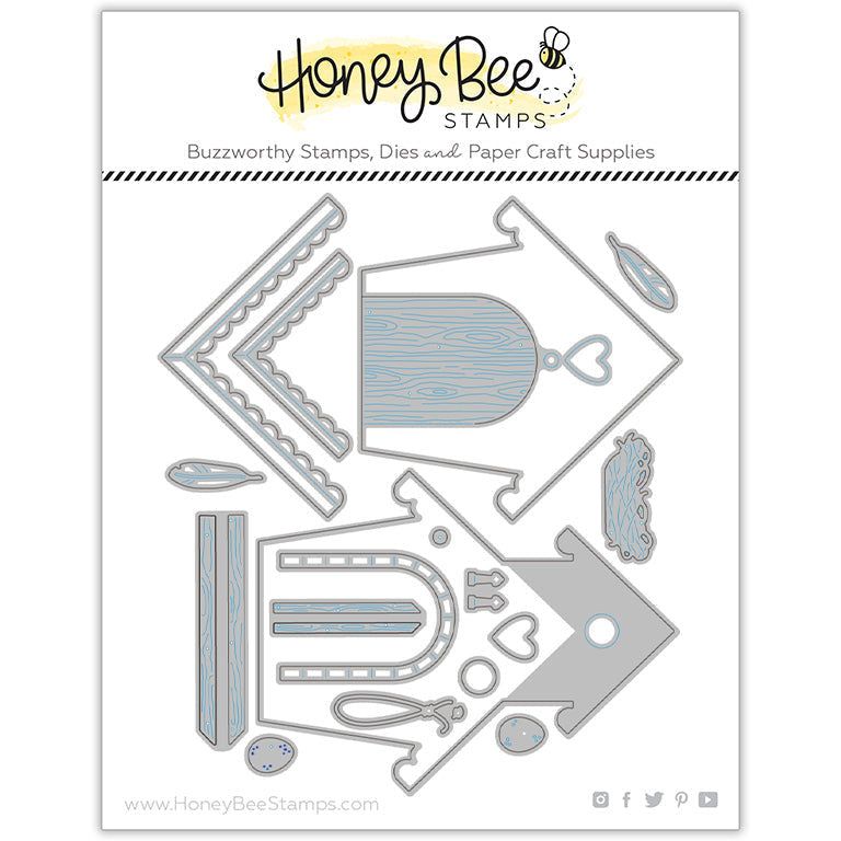 Bird House A2 Card Base - Honey Cuts - Stand - Alone Dies - Honey Bee Stamps