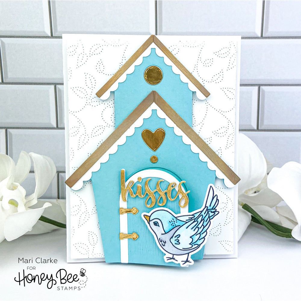 Bird House A2 Card Base - Honey Cuts - Stand - Alone Dies - Honey Bee Stamps