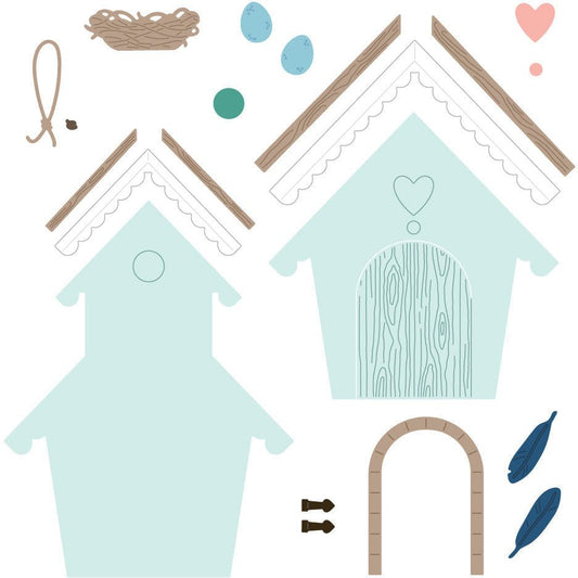 Bird House A2 Card Base - Honey Cuts - Stand - Alone Dies - Honey Bee Stamps