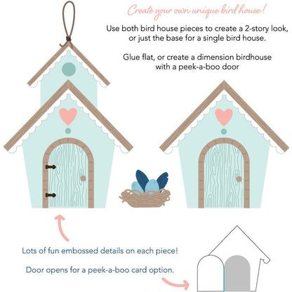 Bird House A2 Card Base - Honey Cuts - Stand - Alone Dies - Honey Bee Stamps